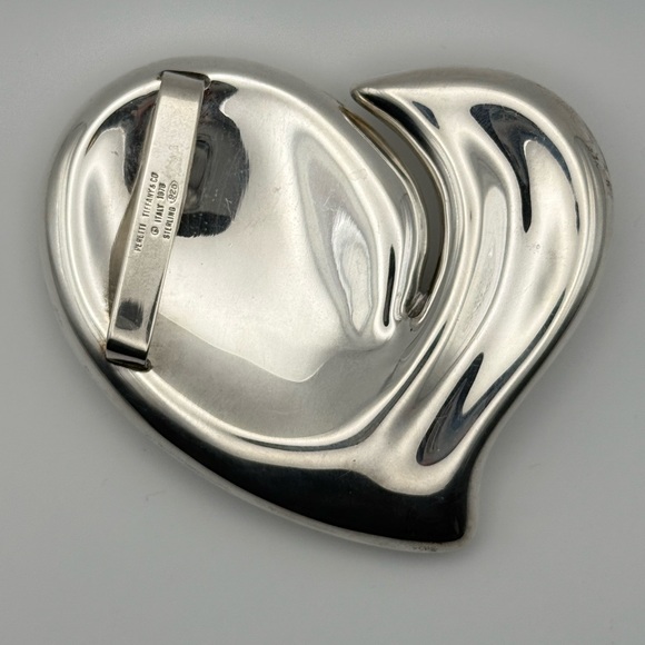 Tiffany & Co Elsa Peretti Silver Heart Belt Buckle Italy - Vintage! - Picture 11 of 16